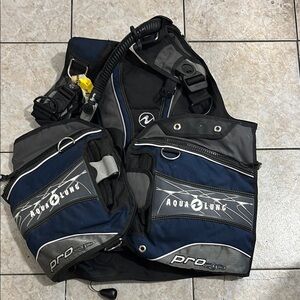 Men's Blue and Black Bag